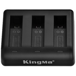 Зарядний пристрій для акумуляторів DJI Osmo Action Потрійний (KingMa)