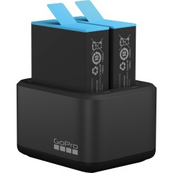 Комплект Подвійний зарядний пристрій + акумулятор GoPro HERO9/10/11/12 Black (ADDBD-001)