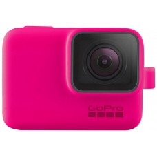 Силиконовый чехол GoPro Sleeve and Lanyard на камеру GoPro HERO5/6/2018/7 (Electric Pink)