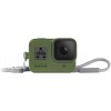 Силиконовый чехол с ремешком Sleeve + Lanyard GoPro HERO 8 (Зеленый)