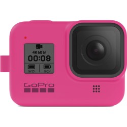 Силиконовый чехол с ремешком Sleeve + Lanyard GoPro HERO 8 (Розовый) 