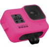Силиконовый чехол с ремешком Sleeve + Lanyard GoPro HERO 8 (Розовый)