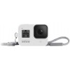 Силиконовый чехол с ремешком Sleeve + Lanyard GoPro HERO 8 (Белый)