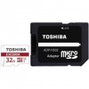 Карта памяти Toshiba EXCERIA microSDHC 32Gb class 10 UHS-I U3 + SD Adapter
